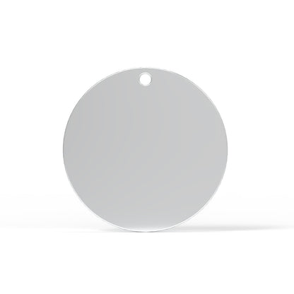 Stainless Steel Round Tag (30 stk.)