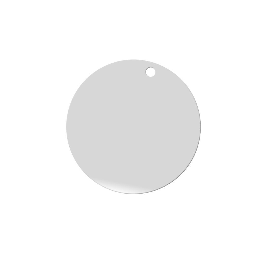 Stainless Steel Round Tag (30 stk.)