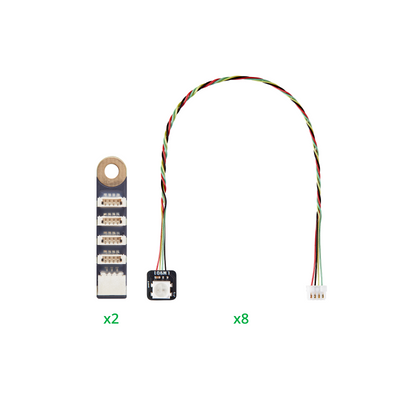 WS2812 RGB LED with IDC0,8 4PIN (2 stk.)