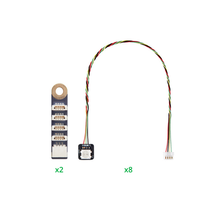 WS2812 RGB LED with IDC0.8 4PIN (2PCS) - WS2812 Multi-LED Dual-Interface Combo - ZL016