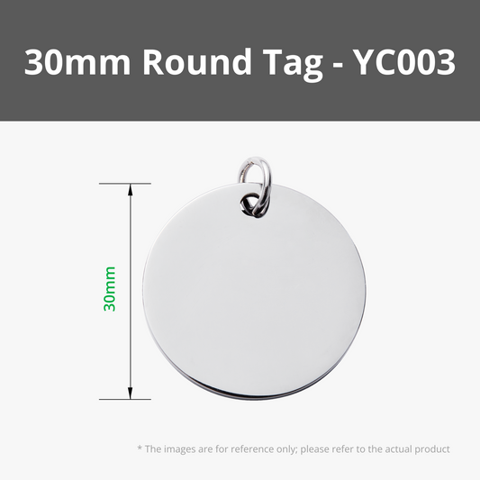 Bambu Lab Round Stainless Steel Tag (5 pcs.)