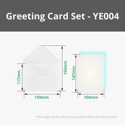 Bambu Lab Pearlescent White Greeting Card Set (2 stk.)