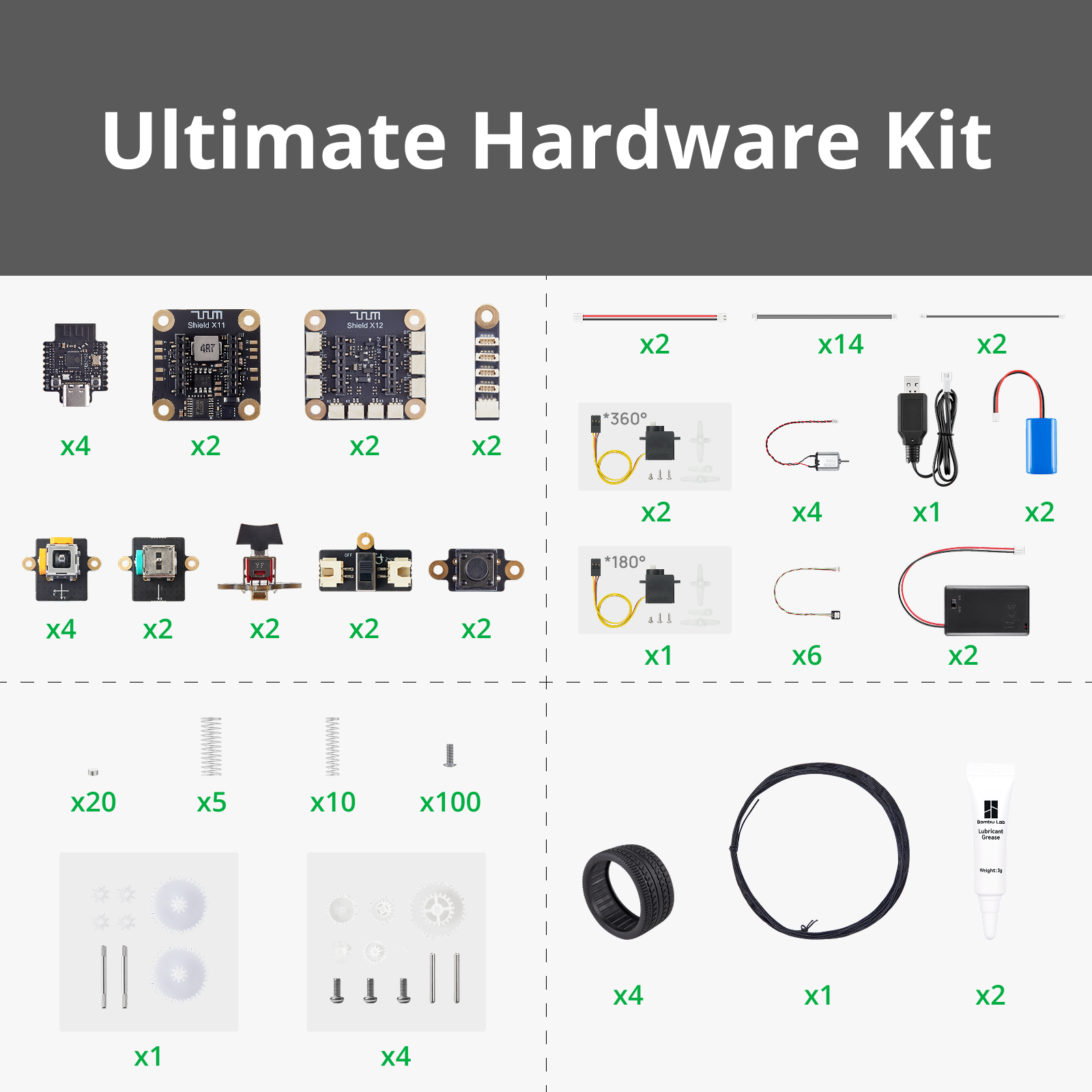 Bambu Lab CyberBrick Hardware Kit