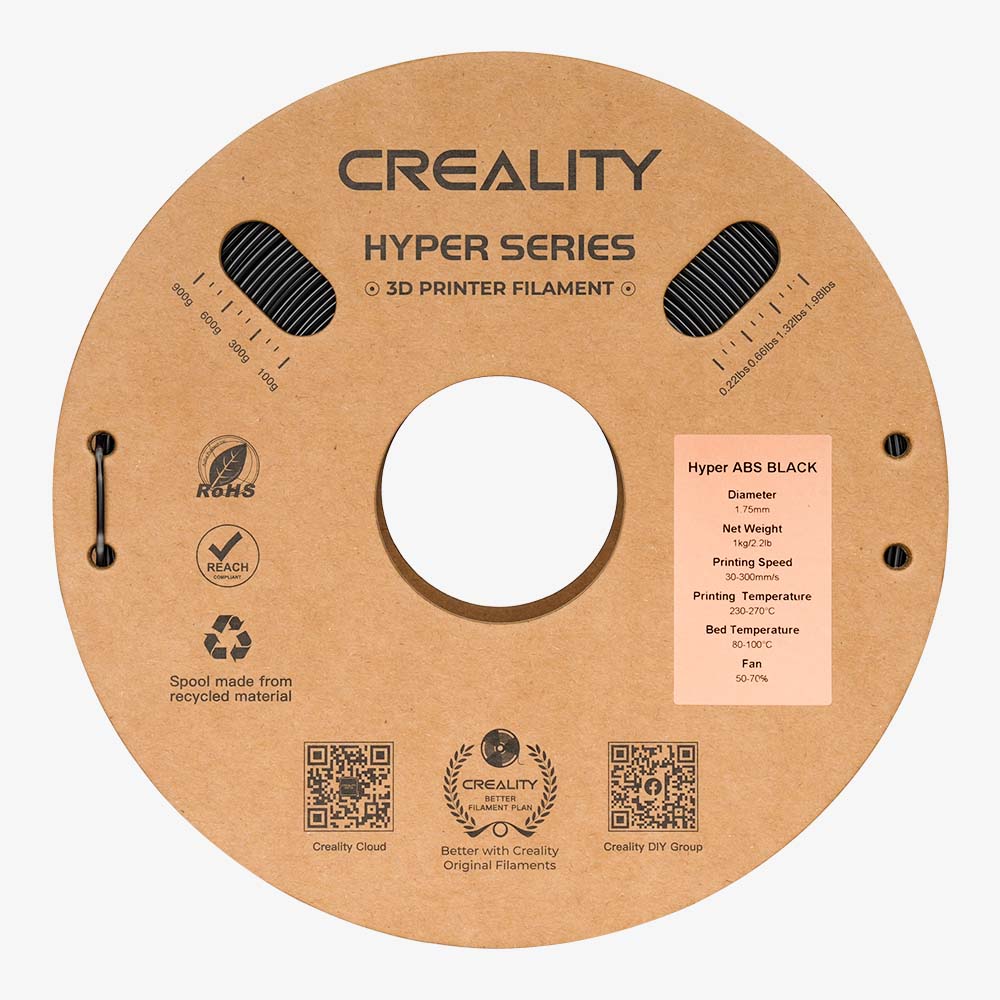 Creality Hyper ABS 1.75mm 3D Printing Filament 1kg