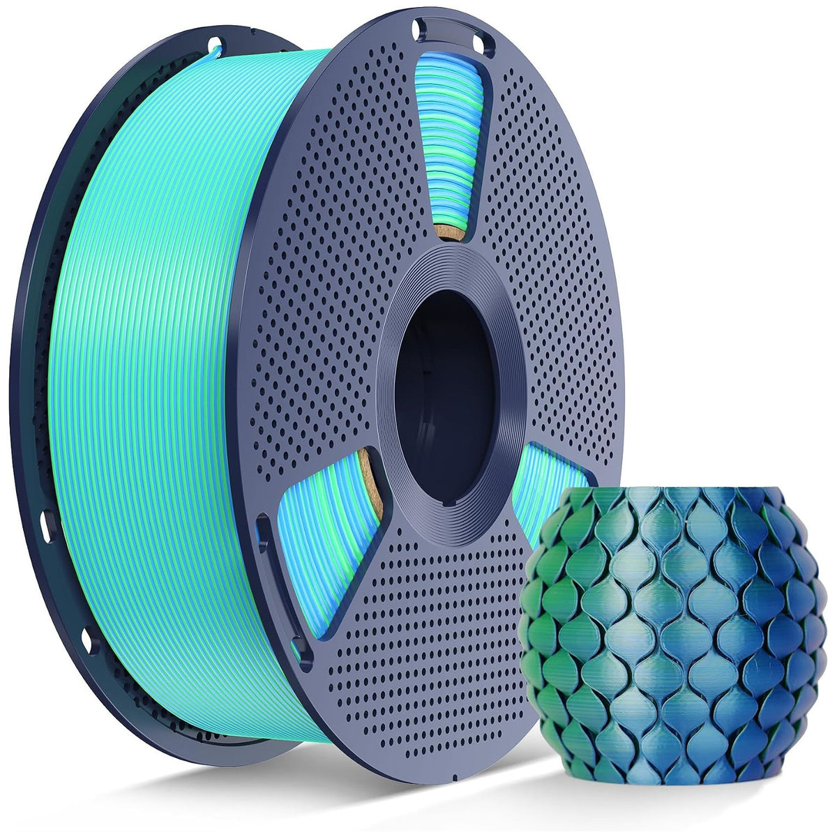 Sunlu Silk PLA+ Multi-colour filament (Dual-colour, Tri-colour & Four-colour) - 1.75mm 1kg