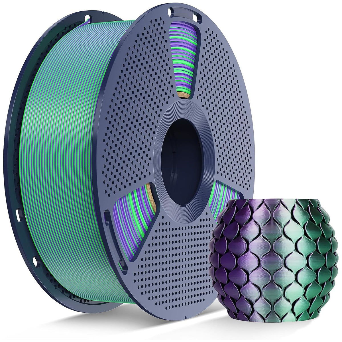 Sunlu Silk PLA+ Multi-colour filament (Dual-colour, Tri-colour & Four-colour) - 1.75mm 1kg