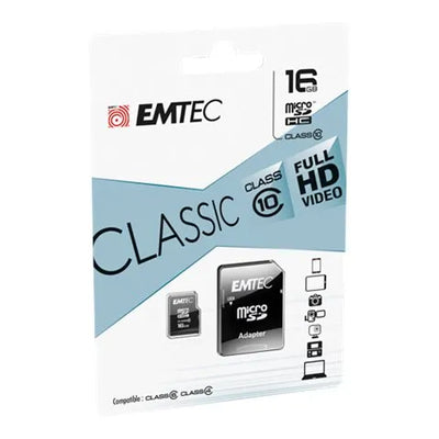 EMTEC - Micro SD HC 16 GB - Klasse 10