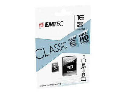 EMTEC - Micro SD HC 16 GB - Klasse 10