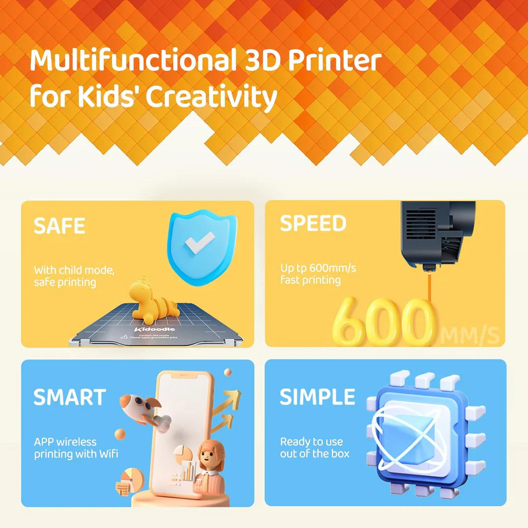 Dm Printer Kidoodle MiniBox A1 - 3D Printer for børn - Køb 3D printer hos 3D Saga ...