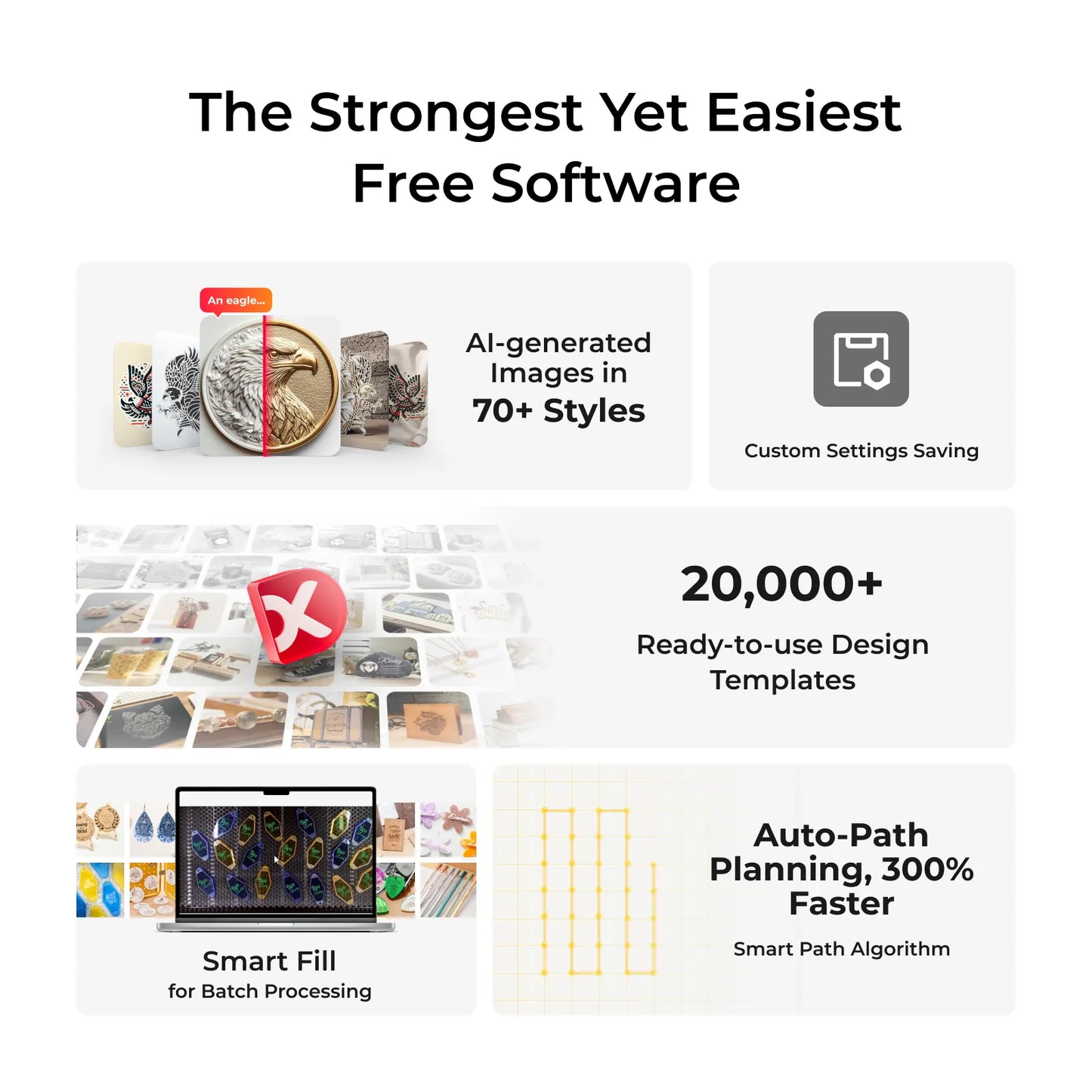 xTool P2S 55W - CO2 Desktop Laser Cutter Class 1