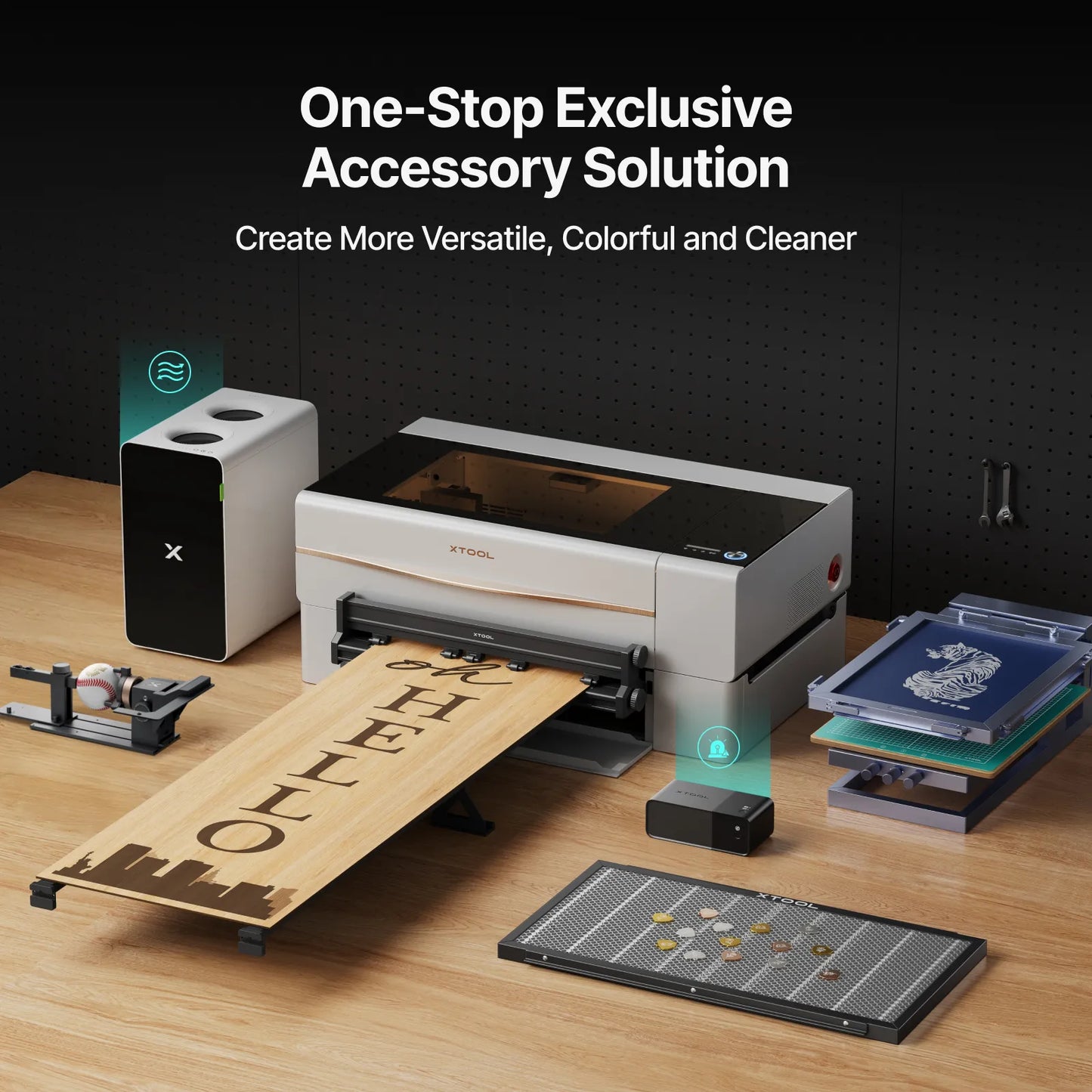 xTool P2S 55W - CO2 Desktop Laser Cutter Class 1