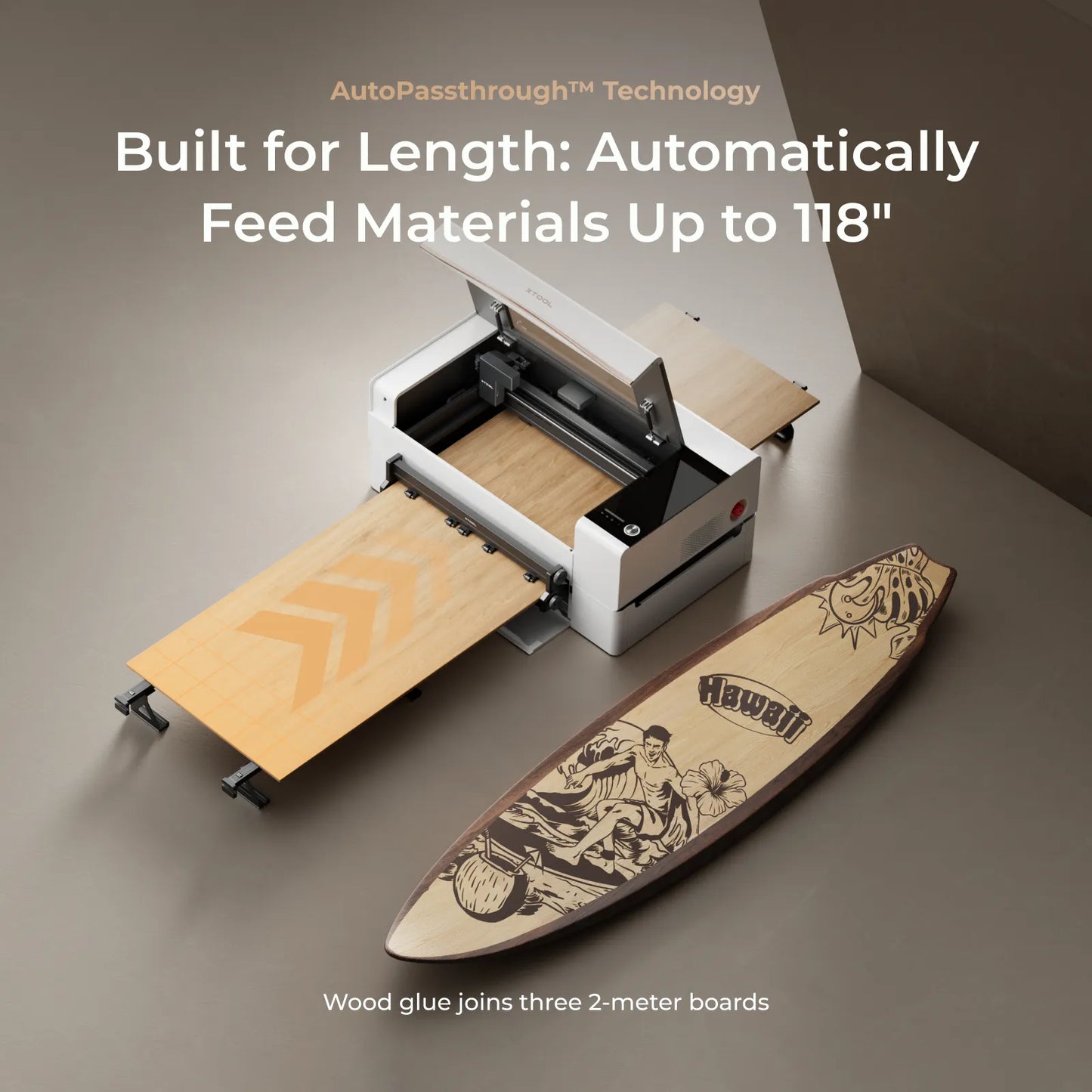 xTool P2S 55W - CO2 Desktop Laser Cutter Class 1