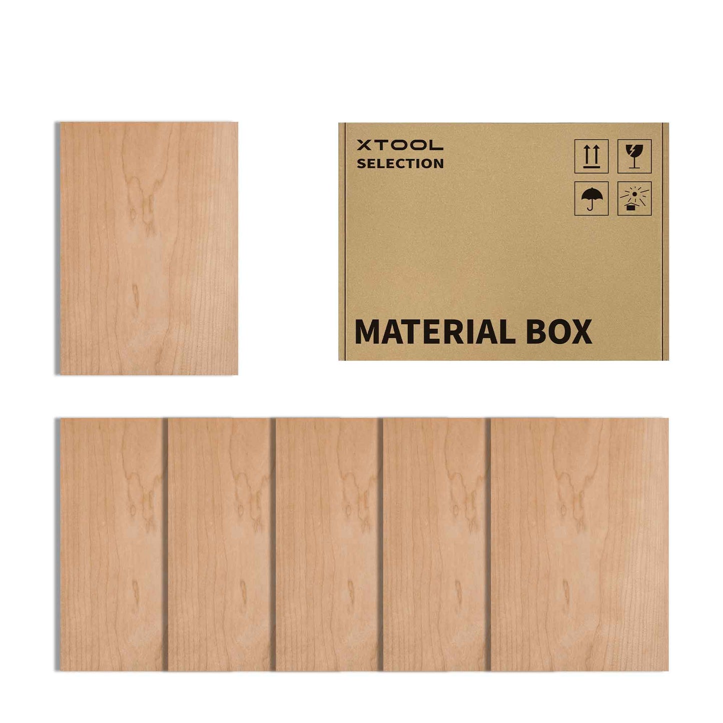 xTool 3 mm Cherry Plywood (6 stk.)