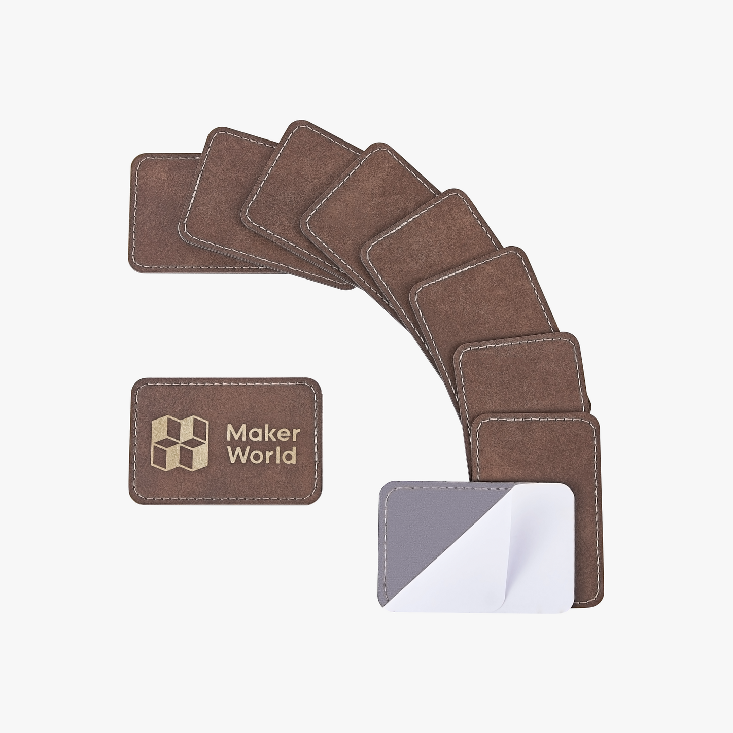 Bambu Lab Rectangular PU Iron-on Patch (10 stk)